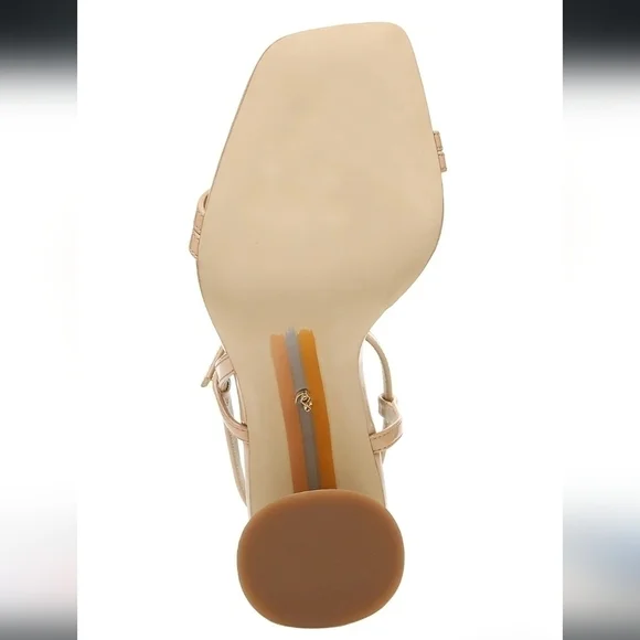 Sam Edelman Patti Ankle Strap Sandal in BEIGE Size 8 - Picture 2 of 14